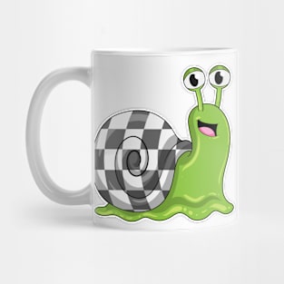 Snail at Chess with Chessboard Mug